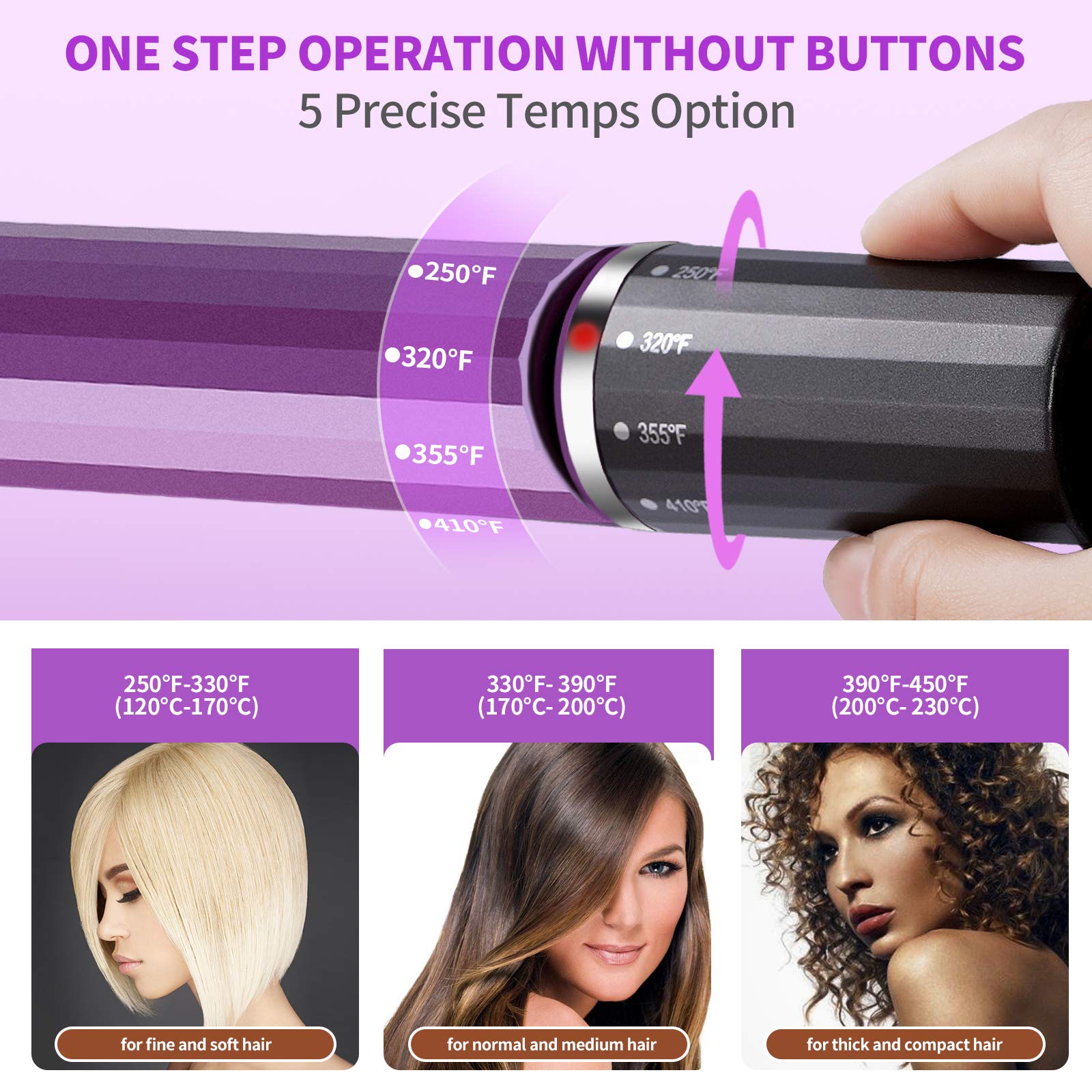 新品未使用Hair Iron Straight&Curl 200℃ Amazon.com : Giantex Iron Ceramic Tourmaline Hair